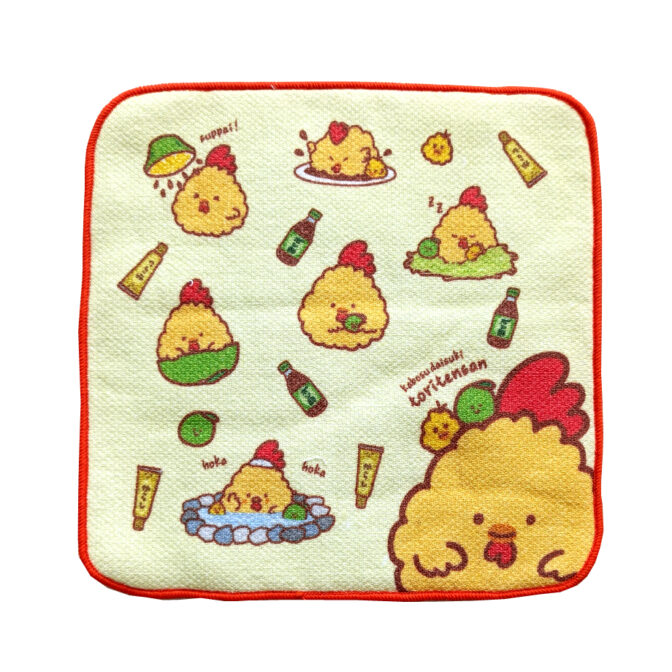 とり天さんタオルハンカチ　柄