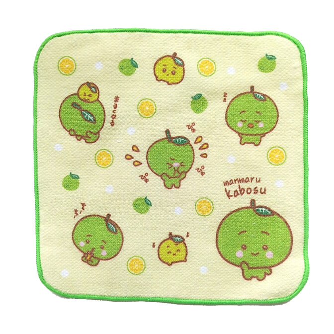 まんまるかぼすタオルハンカチ　絵柄