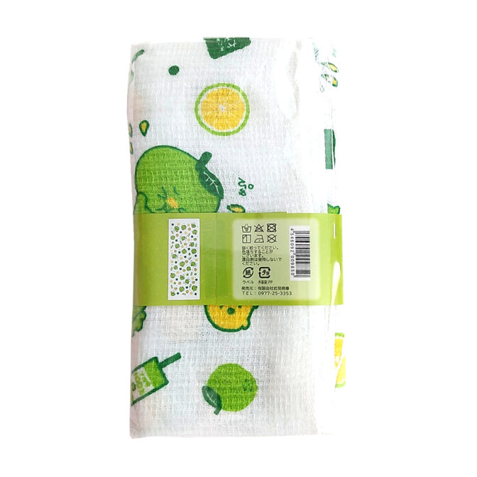 まんまるかぼす手拭タオル