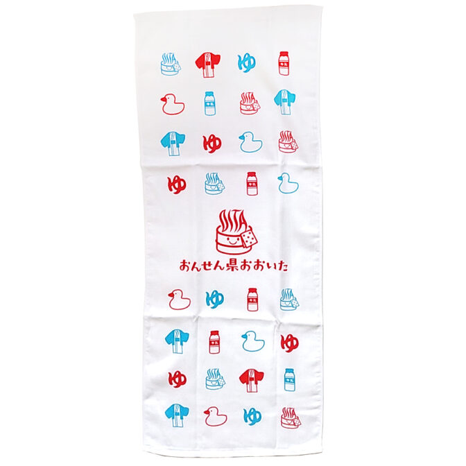 おんせん県おおいた フェイスタオル