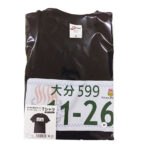 ナンバープレートTシャツ黒
