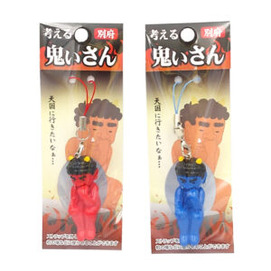 考える鬼いさんストラップ
